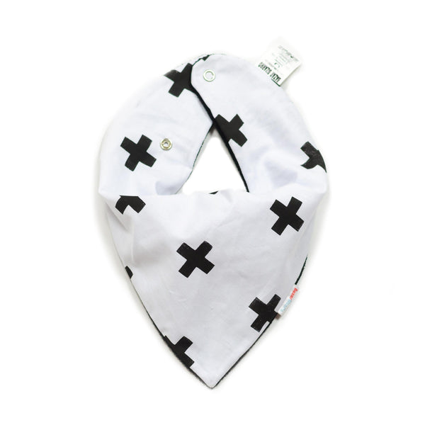 Babador Bandana - Cruzetas em Branco - BazarBizarro